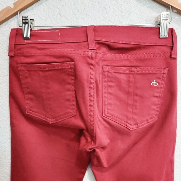 Rag & Bone Red Legging Jeans Size 26 - Picture 8 of 13
